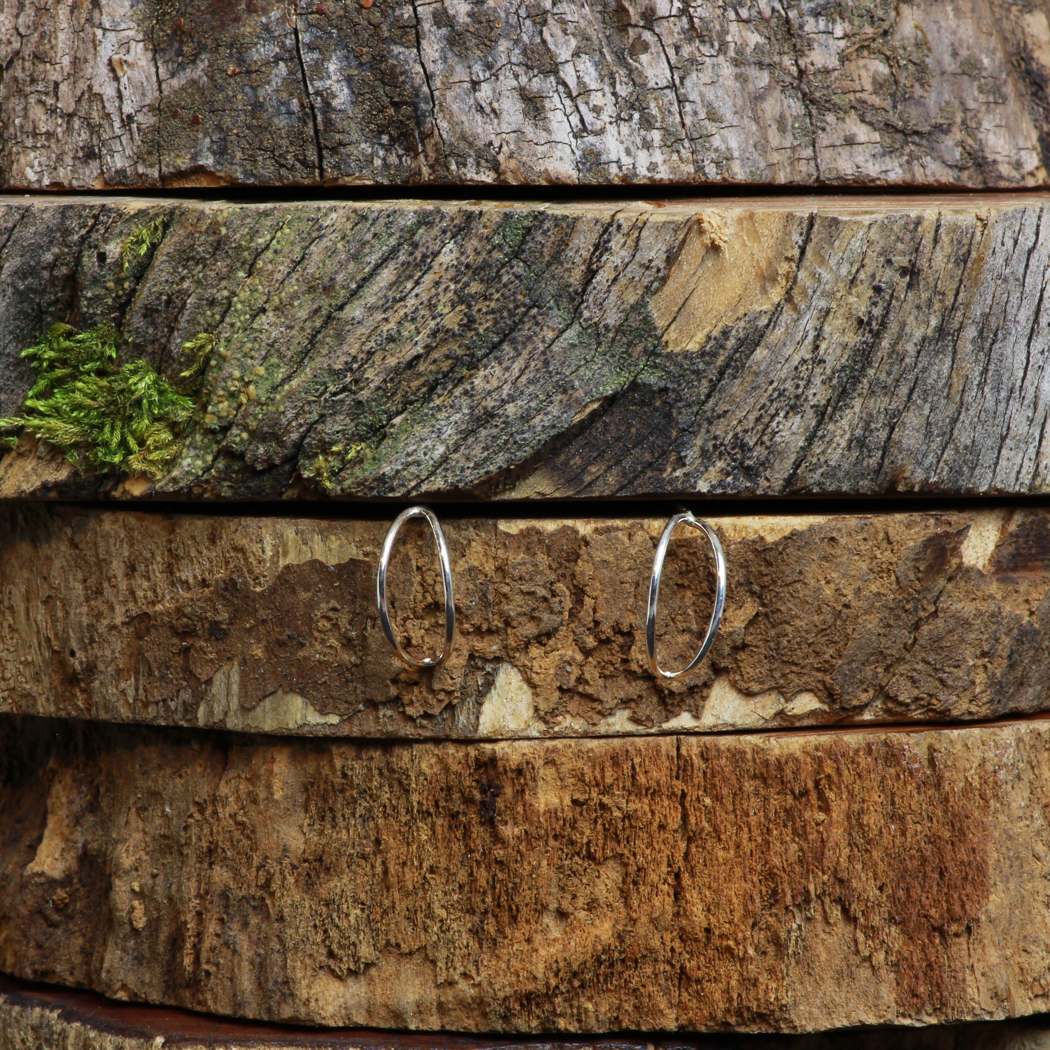 Semi argollas simple colados