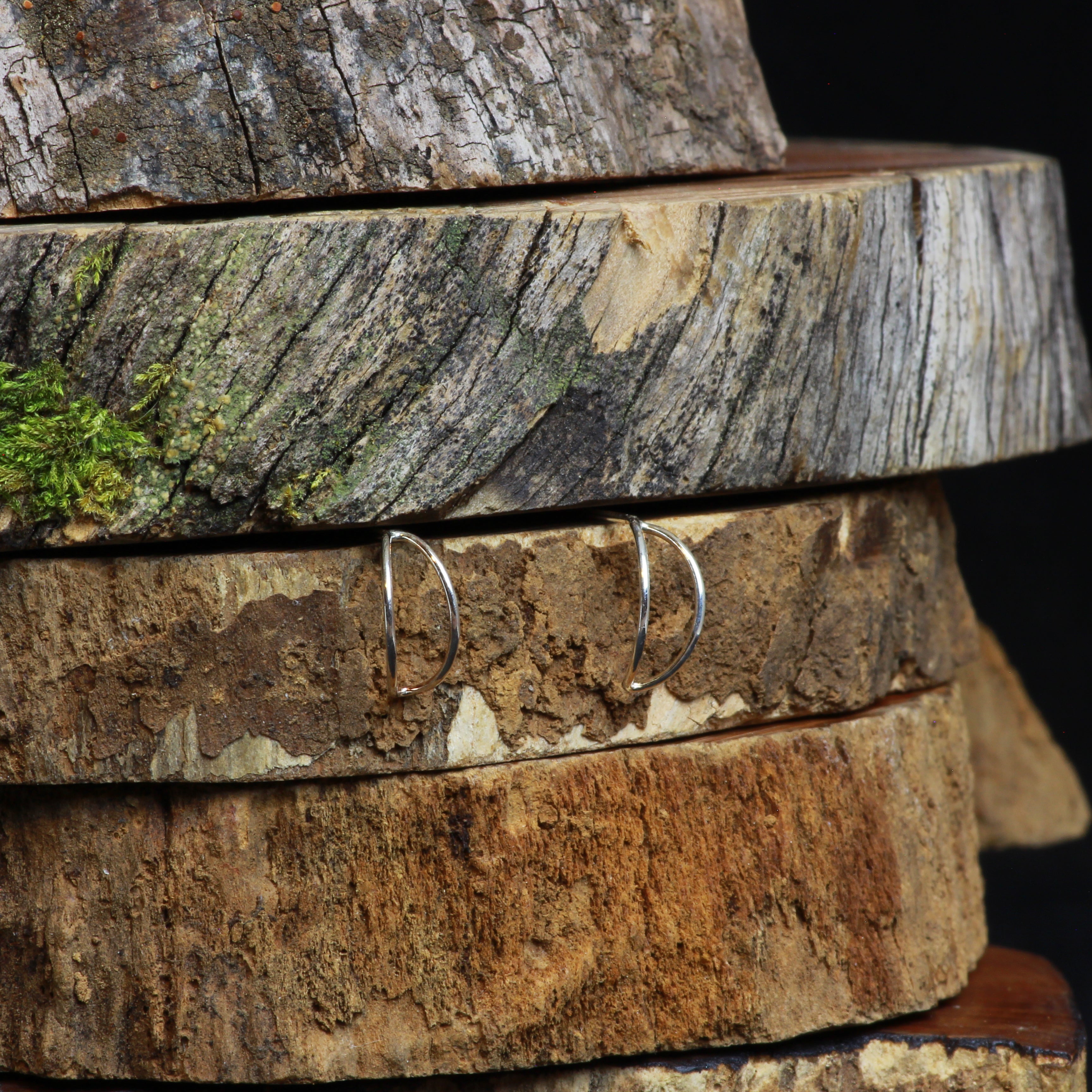 Semi argollas simple colados