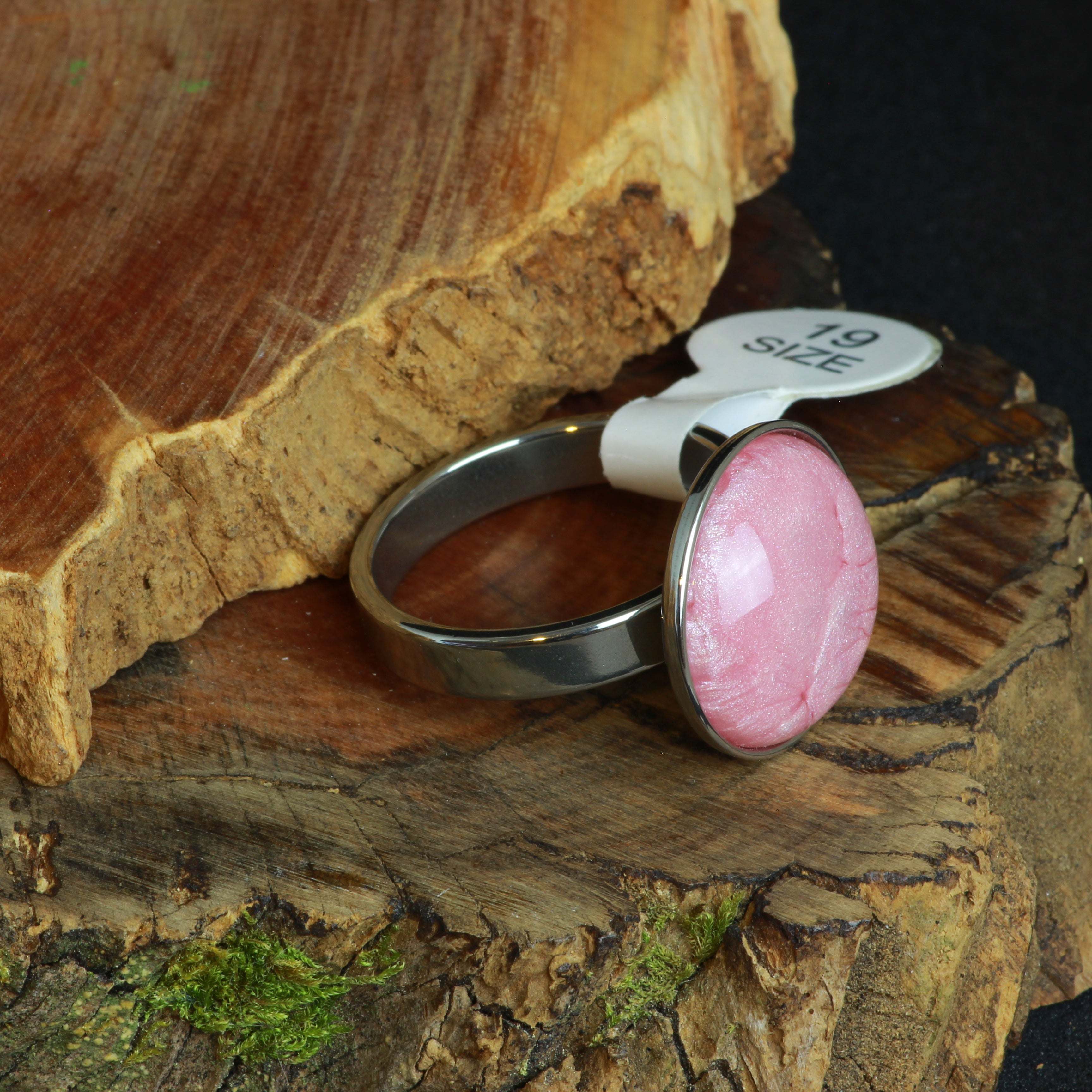 Anillo ester III redondo elena sanstone rosa