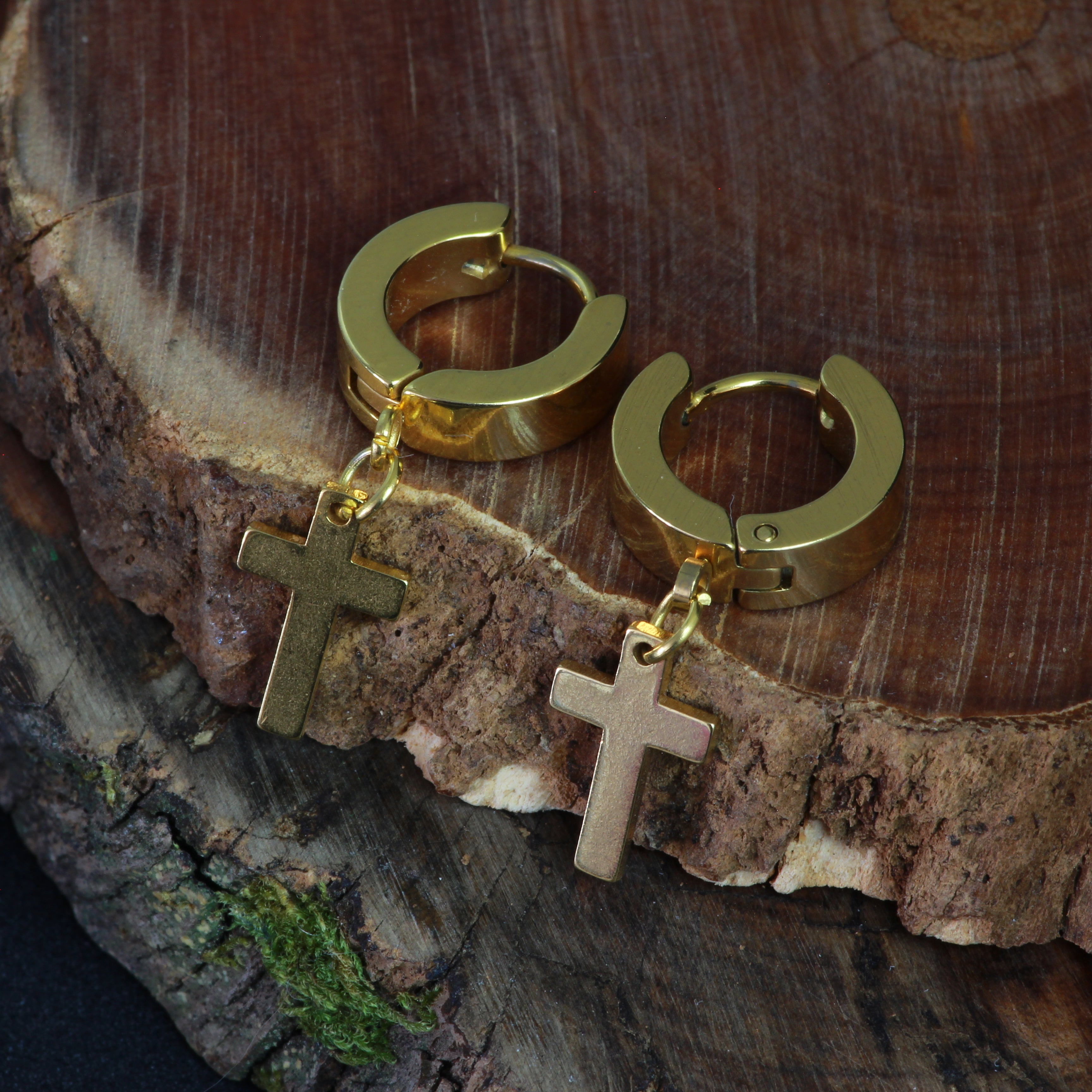 Aro cruz ANF dorado