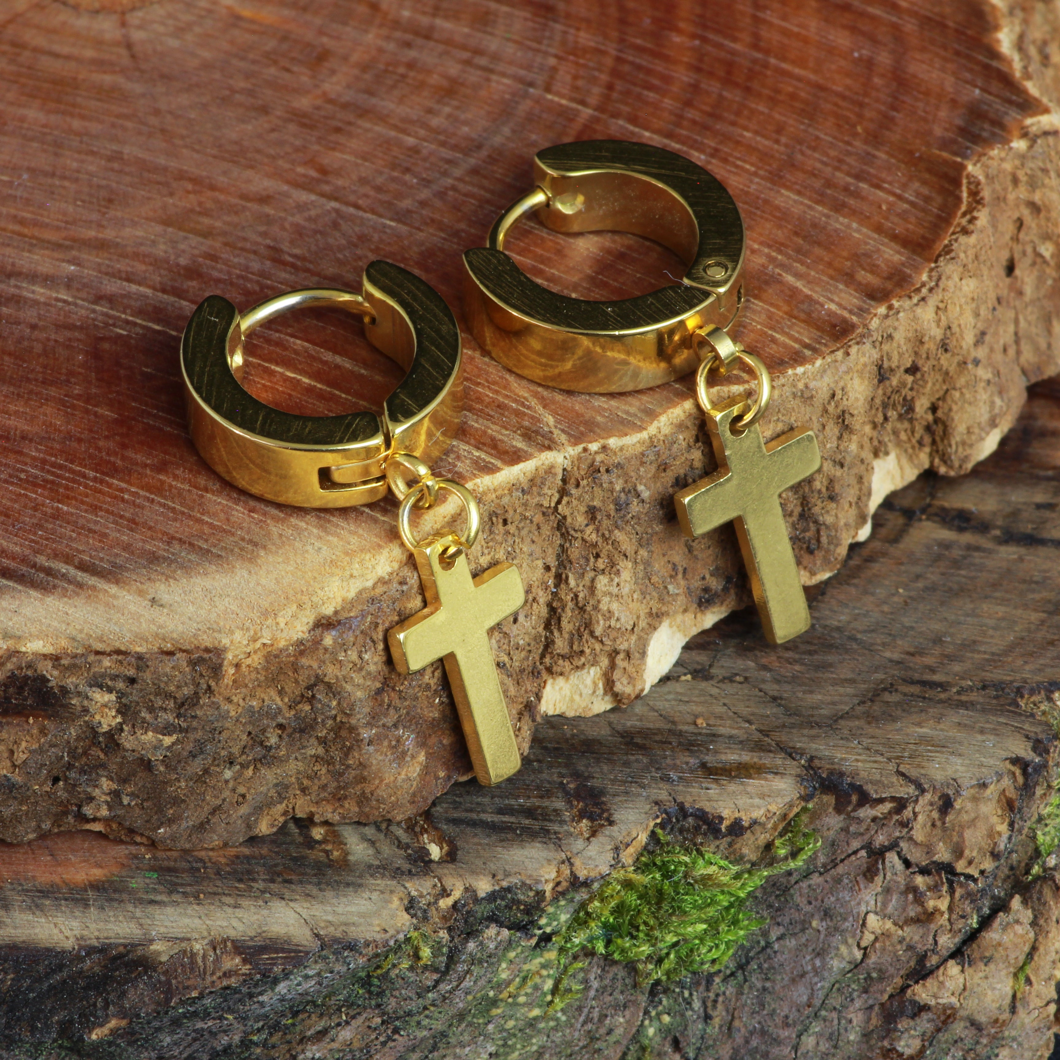 Aro cruz ANF dorado