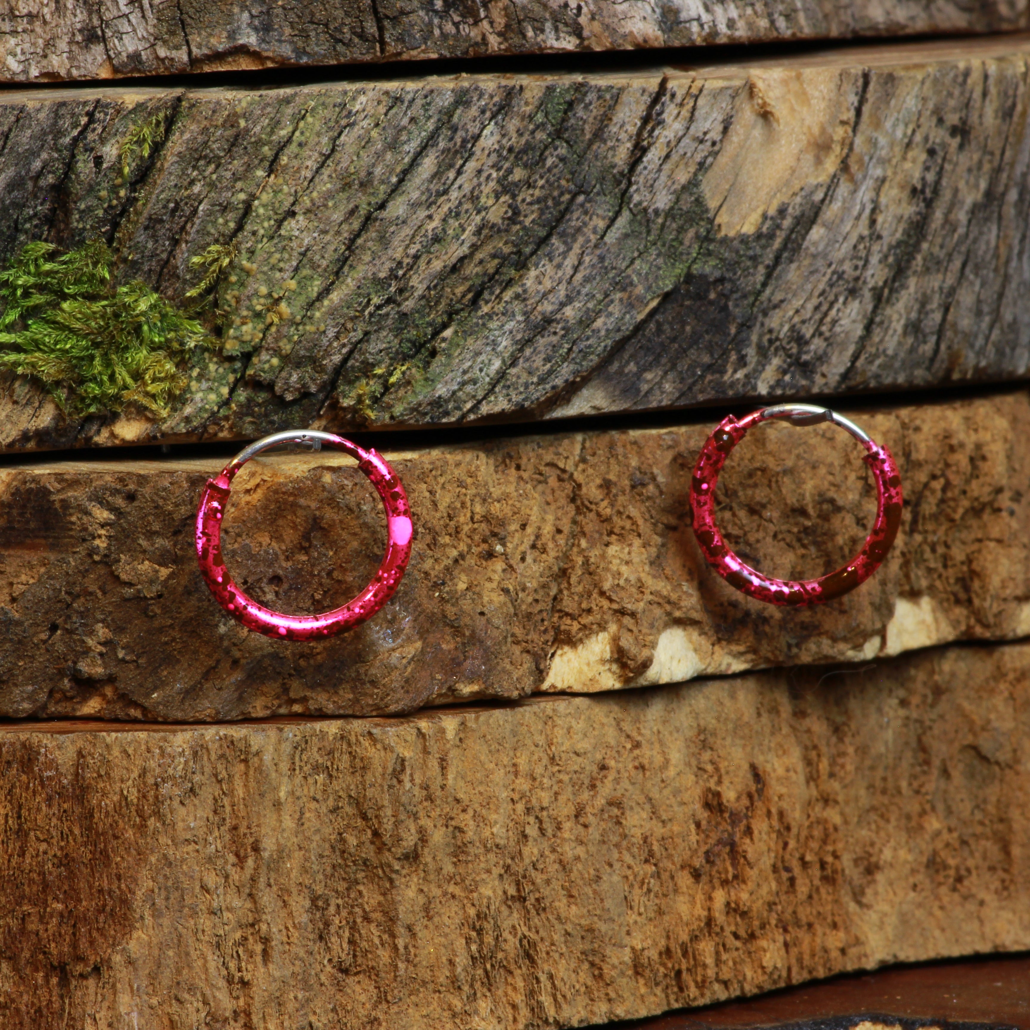 Argolla trepadores rosa negro